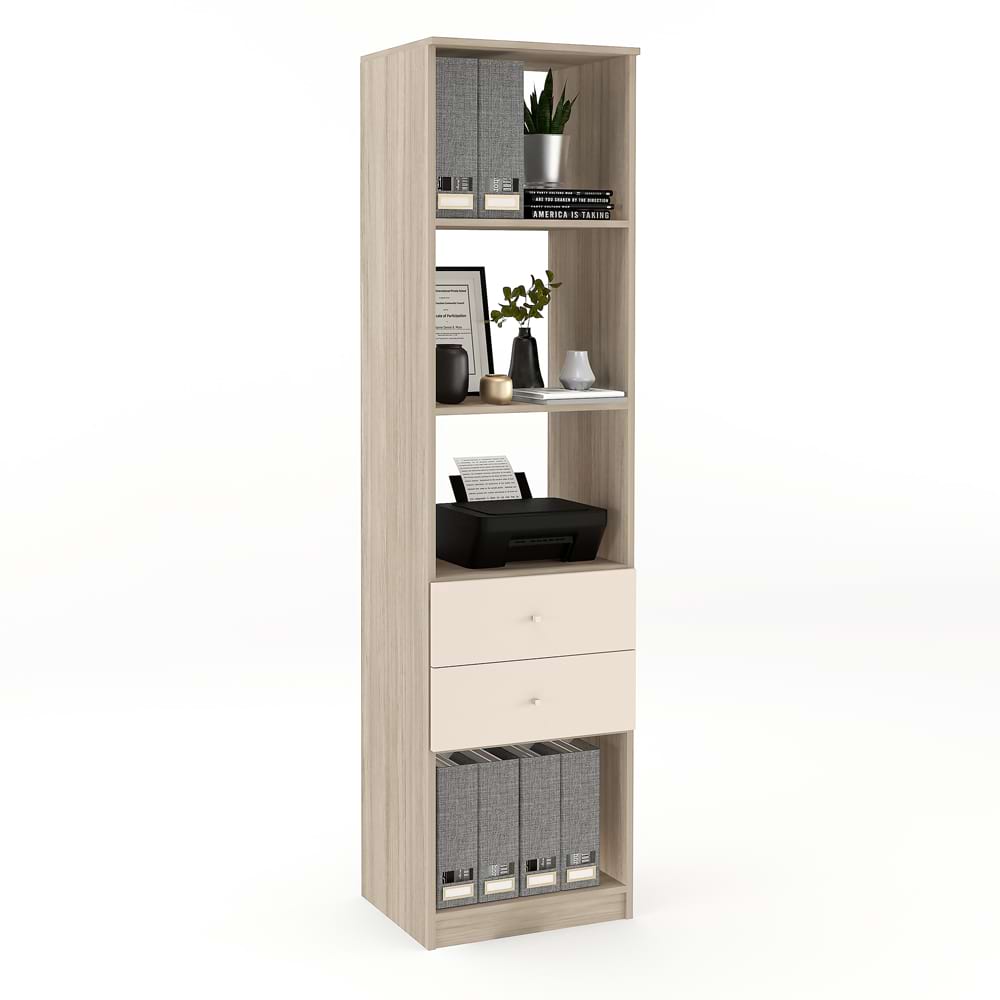 Biblioraft MODUS 45, 2 sertare, Oak, Vizon