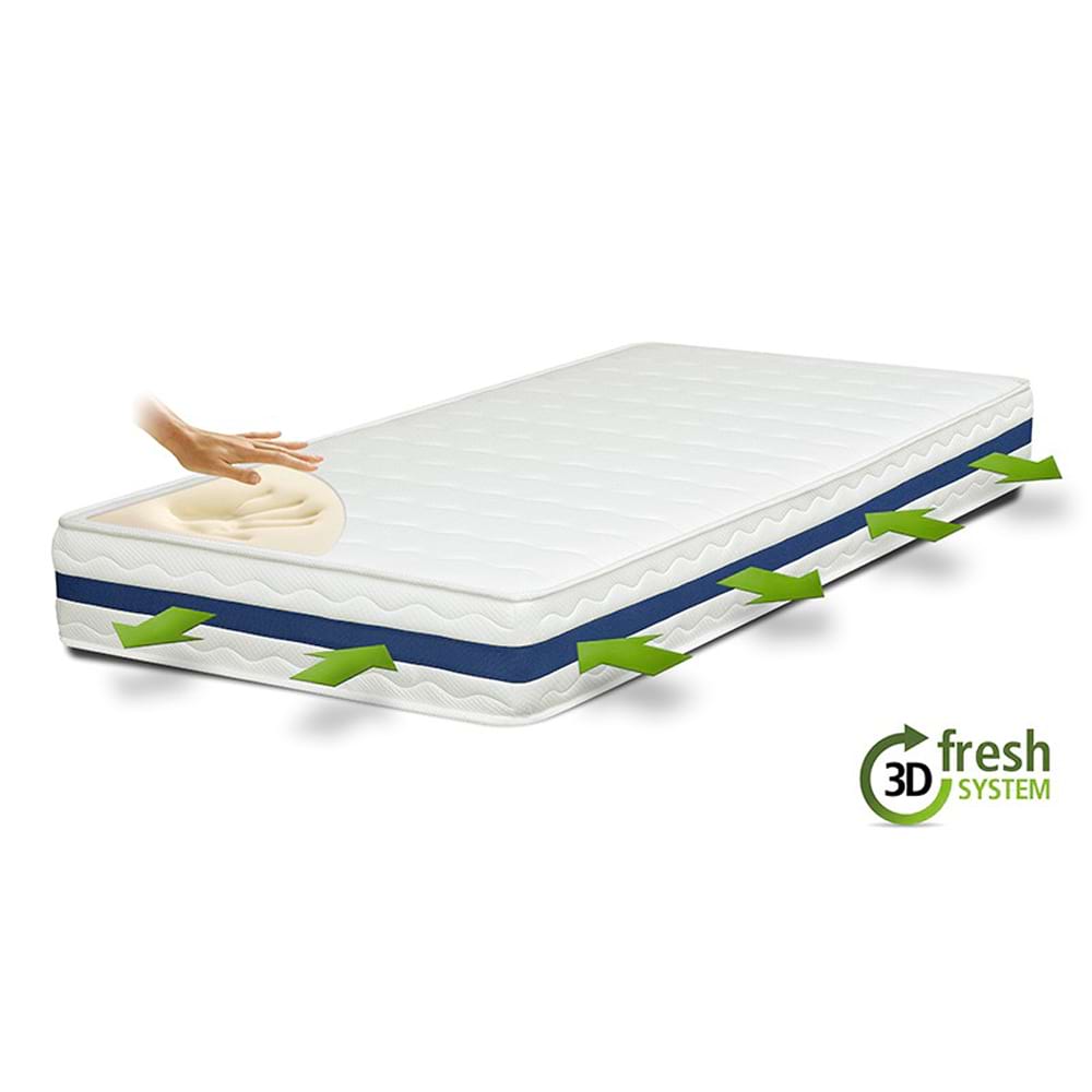 Saltea superortopedica Memory Foam, o parte, 120x200, grosime 25cm