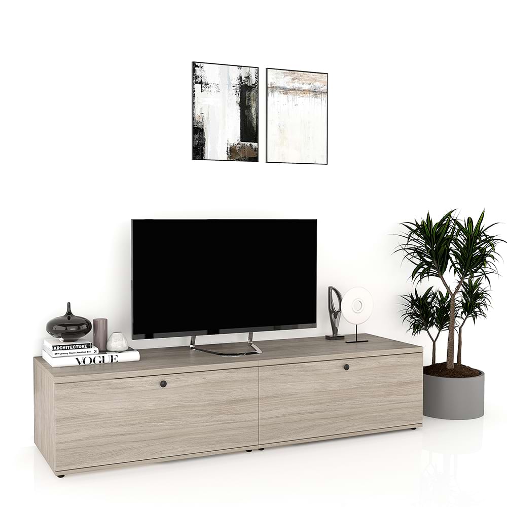 Comoda TV living CUBO 180, 2U, Clasic, Oak