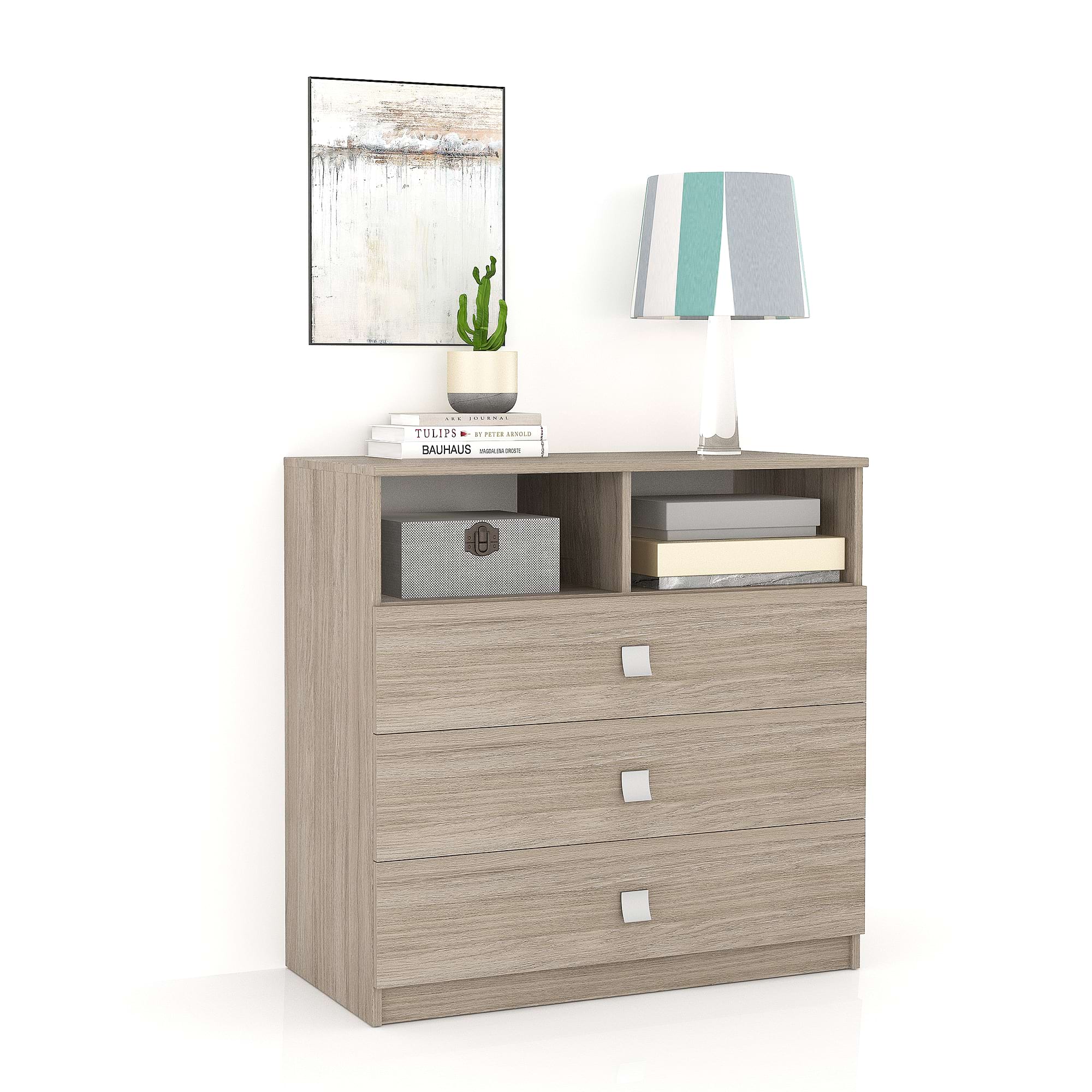 Comoda LINEA 3 sertare, Oak